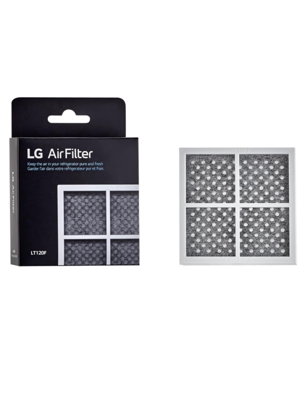 LG 6 Month (LT120F) Replacement Refrigerator Air Filter, 1 Count